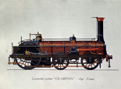 Taşımacılığın tarihi: lokomotif modeli, adını Thomas Russell Crampton