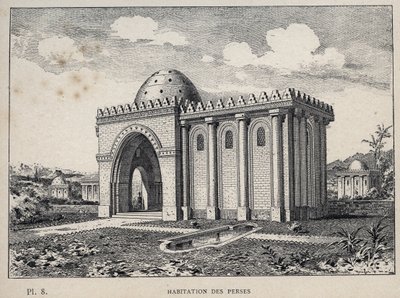 Konut Persleri - Bay Charles GARNIER tarafından “1889 Evrensel Sergisinde insan yerleşiminin tarihi”nde 1889 gravürü - Librairie centrale des beaux-arts Paris 1889 by Unknown artist