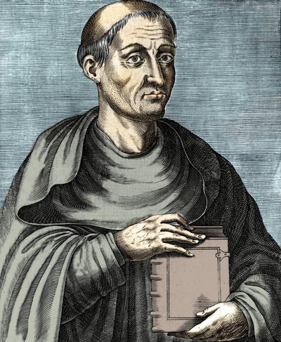 Hugues de Saint Victor. Fransız ilahiyatçı ve filozof. 12. yüzyıl. 17. yüzyılın gravürü. by Unknown artist