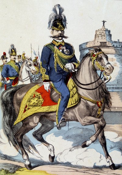At sırtında Humbert I, İtalya Kralı by Unknown artist