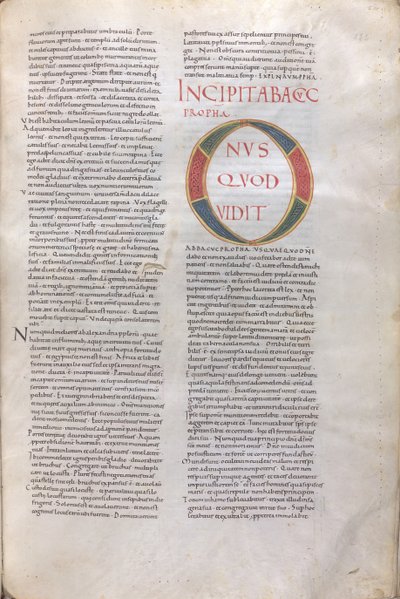 Incipit Habakkuk Propha. Peygamber Habakkuk