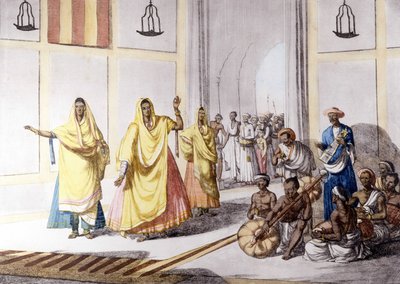 Hint kültürü ve uygarlığı: dansçı ve geleneksel müzik, Hindistan. by Unknown artist