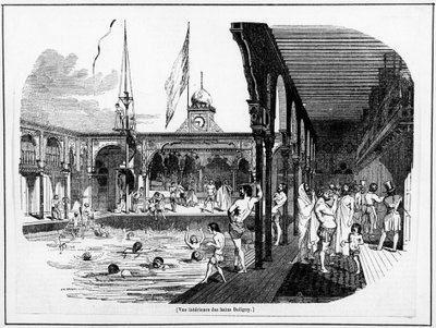 Deligny Hamamlarının iç görünümü - Carnavalet, s.d by Unknown artist