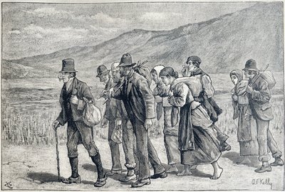 İrlanda: hasat için mevsimlik işçiler by Unknown artist