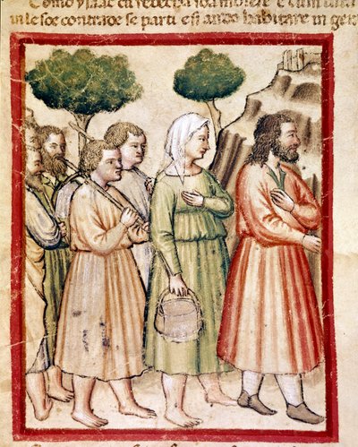 Isaac ve ailesi kıtlıktan muzdarip, kodeks 212