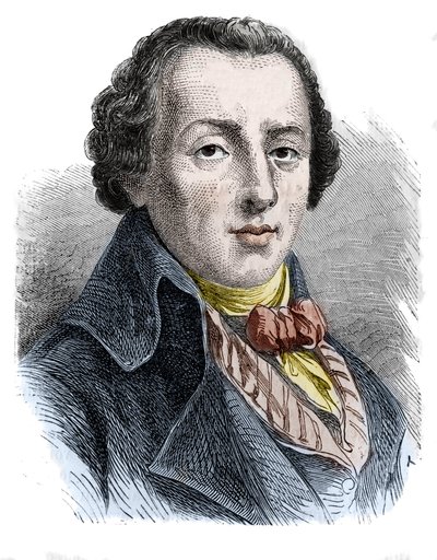 Jean-Antoine (Jean Antoine) Roucher (1745-1794), Fransız şair. by Unknown artist