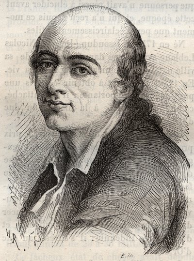 Jean-Claude Delametherie (Jean Claude la metherie) (1743-1817) Fransız doğa bilimci, mineralog ve paleontolog. by Unknown artist