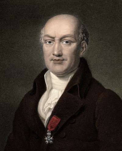 Jean Baptiste (Jean-Baptiste) Joseph Delambre 1749-1822 - gravür - 19. yüzyıl by Unknown artist