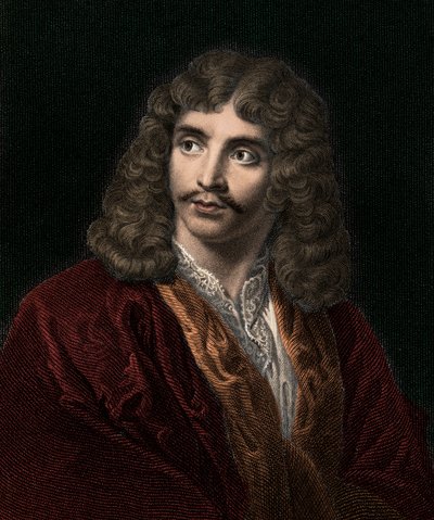 Jean Baptiste Poquelin Moliere 1622-1673 - gravür - 19. yüzyıl by Unknown artist