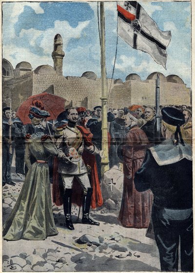 Kudüs - All Saints 1898: Almanya İmparatoru ve Prusya Kralı II. William (1859-1941), Kudüs Patriği Monsenyör Luigi Piavi