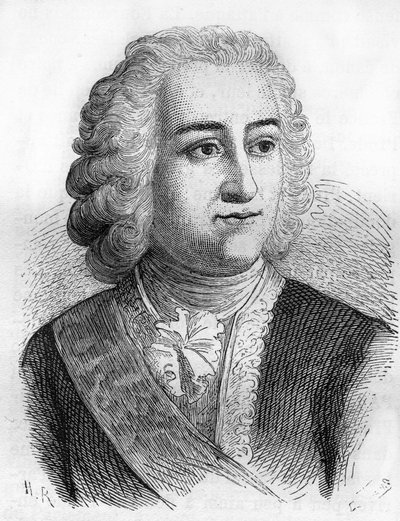 Joseph François Dupleix (1697-1763), Fransız sömürge yöneticisi by Unknown artist