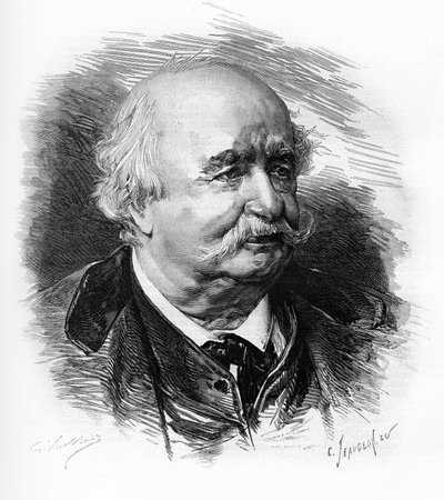 Jules Sandeau (1811-1883), Fransız yazar, romancı ve oyun yazarı. by Unknown artist