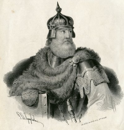 Kestutis - Litvanya Büyük Dükü ve Trakai Dükü 1297-1382 by Unknown artist