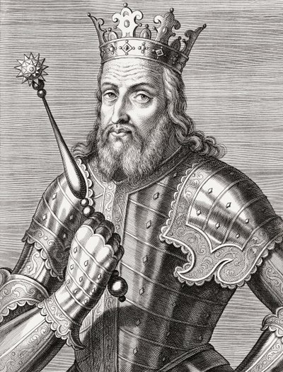 Portekiz Kralı IV. Afonso. Vesika. by Unknown artist