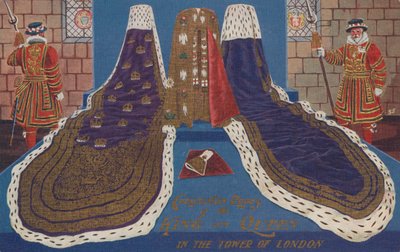 Kral Edward VII taç giyme töreni kıyafetleri by Unknown Artist