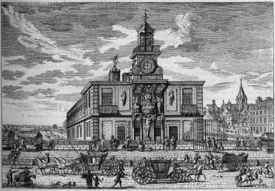 La Samaritaine, köprüde bulunan su pompası 17. yüzyılın yeni gravürü. “” Doğada Gravür. Bilim dergisi ve sanat ve endüstriye uygulamaları. by Unknown artist