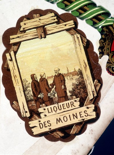 “Liqueur des Moines”” etiketi, sd. 19. yüzyıl. by Unknown artist
