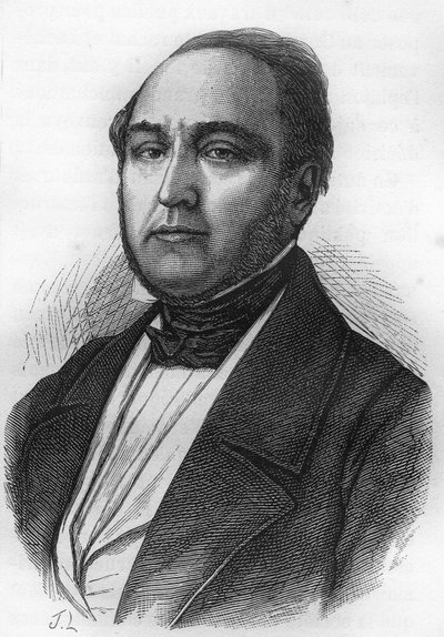 Lazare Hippolyte Carnot (1801-1888), Fransız politikacı. by Unknown artist