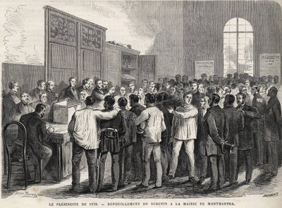 Le Plebiscite de 1870, Montmartre Belediye Binası