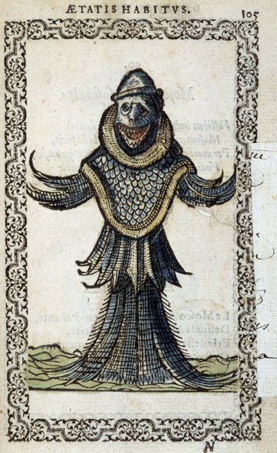 Le monine marin - Jean Sluperius tarafından “” Habits et effigies”de by Unknown artist