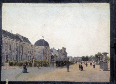 Les Tuileries - “” Panoptik Polyorama için Paris Manzaraları”nda, 1850 dolaylarında by Unknown artist