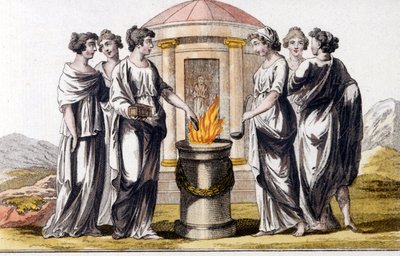 Les Vestales. 19. yüzyılın başından itibaren gravür. by Unknown artist