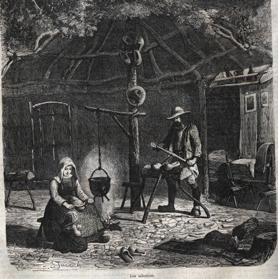Sabotajcılar. gravür 19. yüzyıl by Unknown artist