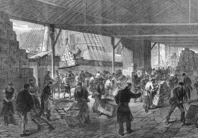 Londra 1868: Çayın rıhtıma gelişi. by Unknown artist