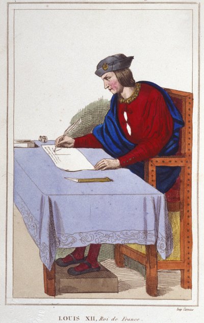 Louis XII (1462 -1515), Fransa Kralı 1830 gravür by Unknown artist