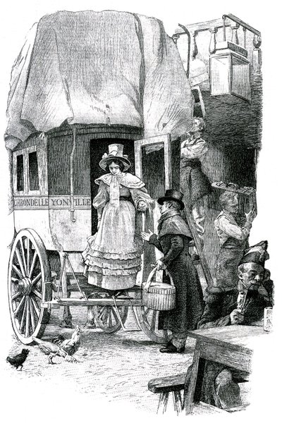 Madame Bovary, Gustave Flaubert'in romanı için illüstrasyon by Unknown artist
