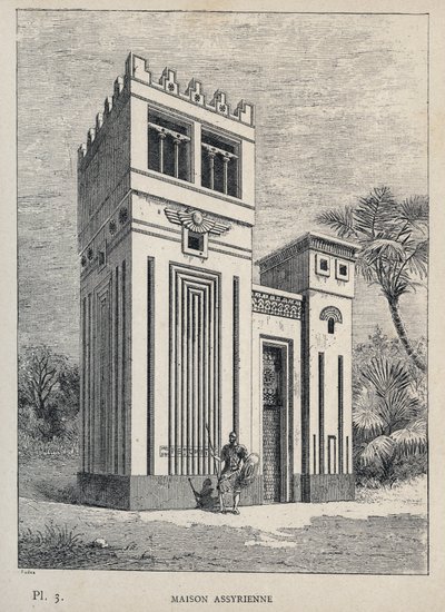 Maison Assyrienne - (Asur Evi, Evrensel Sergi, Paris by Unknown artist