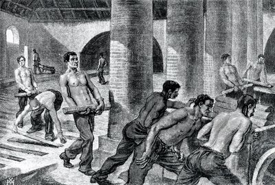 Couillet fabrikasında demir üretimi by Unknown artist