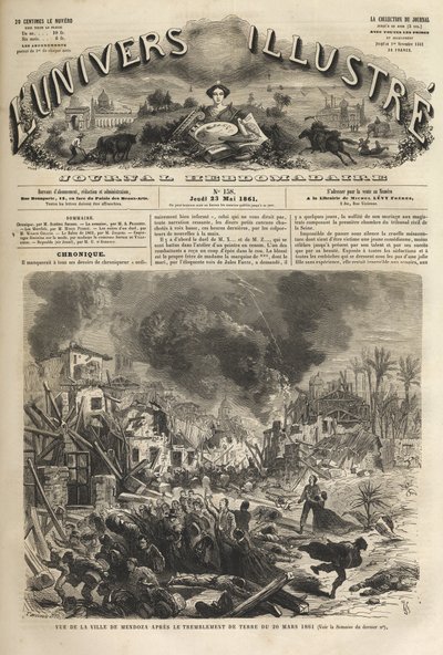 Mendoza, Arjantin - 1861 Depremi - Mendoza Seisme de 1861 - Arjantin - 20 Mart 1861 - 1861