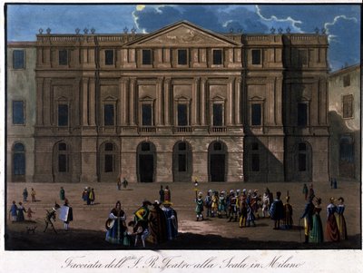 Milano, La Scala, 1810 civarı. by Unknown artist
