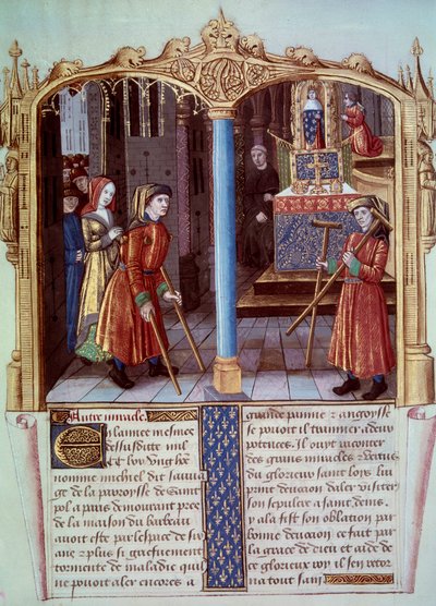 Saint Louis Mucizesi (1214-1270): Bequilles ile topal bir savaşçı. “” Saint Louis