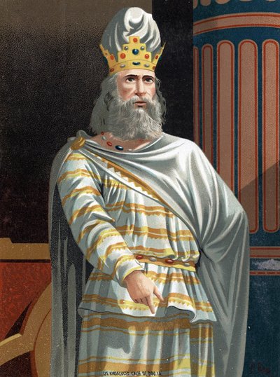 Mithridates VI Eupator, Pont Kralı olarak adlandırılan Büyük (v.132-63 BC). “Hombres ve Mujeres ünlüleri”nden sonra Barselona 1877. by Unknown artist