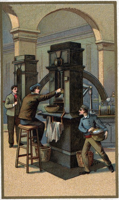 19. yüzyılın sonunun parasal basın Kromolitografisi by Unknown artist