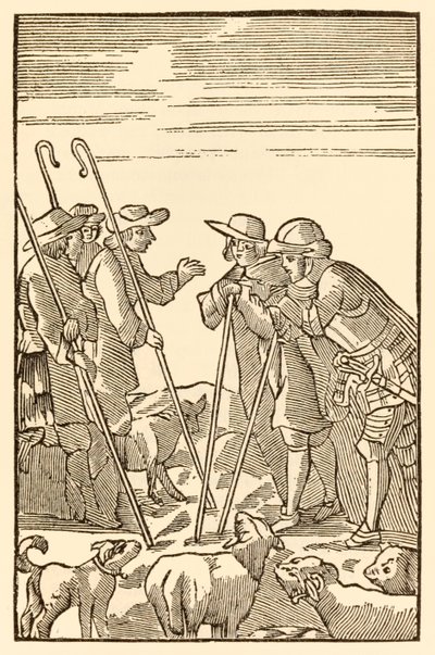 Dağ Nefis şimdi onlar çıkıyor Hacılar Bu Dünyadan, Gelecek Olanlara İlerliyor John Bunyan (1628-1688) Hristiyan ve Umutlu Çobanlarla Buluşuyor: Bilgi, Tecrübe, Wat by Unknown