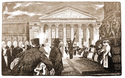 Münih Tiyatrosu, Hoftheater. 19. yüzyıl. by Unknown artist