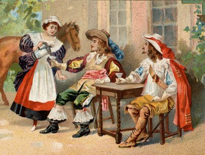 Louis XIII altında silahşörler. by Unknown artist
