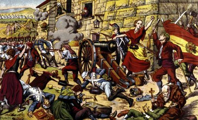 Napolyon Savaşları: Zaragoza Kuşatması (15 Haziran - 14 Ağustos) by Unknown artist