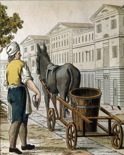 Eski ticaret: sütçü (litografi by Unknown artist