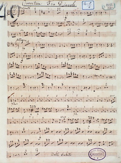 Opera çizgi romanı Fra Diavolo veya D. F. Auber tarafından The Hotelery of Terracine