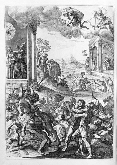 Ovidius (Ovidius) - 15. kitap için illüstrasyon - (P. Ovid