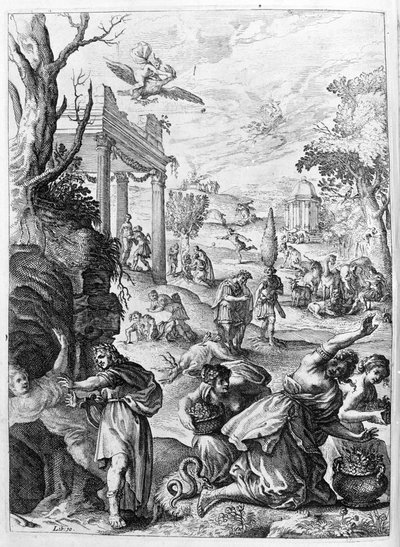 Ovidius (Ovidius) - 15. kitap için illüstrasyon - (P. Ovid