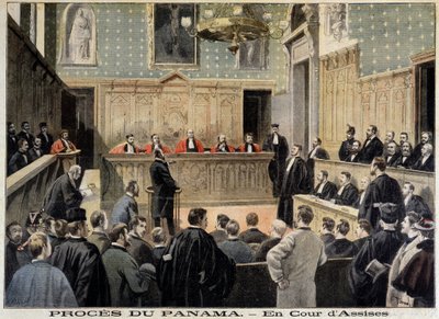 Panama davası: Ağır Ceza Mahkemesi - 02/01/1898 tarihli “” Le Petity Journal”da by Unknown artist