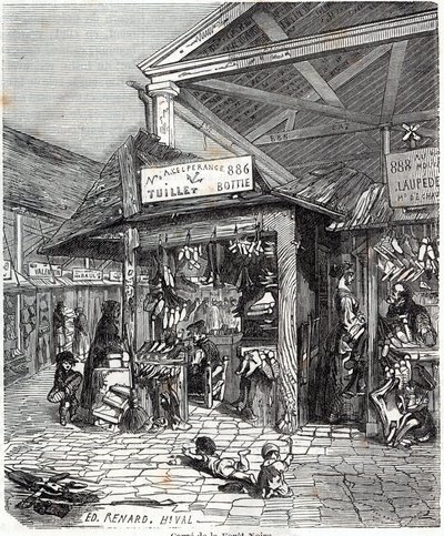 Paris 3. bölge - Carre de la Foret-Noire: 19. yüzyılda Le Carreau du Tapınağı