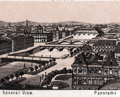 Paris, Fransa: Genel Görünüm. “” Dünya 168 görüş gösteriyor”” Tarihsiz (19. yüzyıl sonu) by Unknown artist