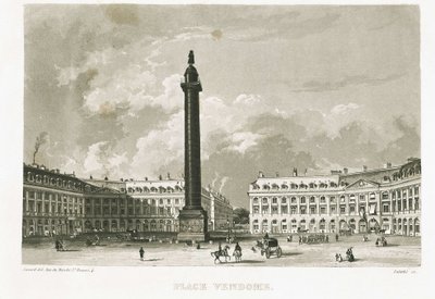 Paris. Vendôme'u yerleştirin by Unknown artist