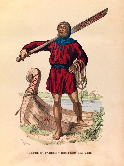 Antik dönemde Parisli kayıkçı by Unknown artist